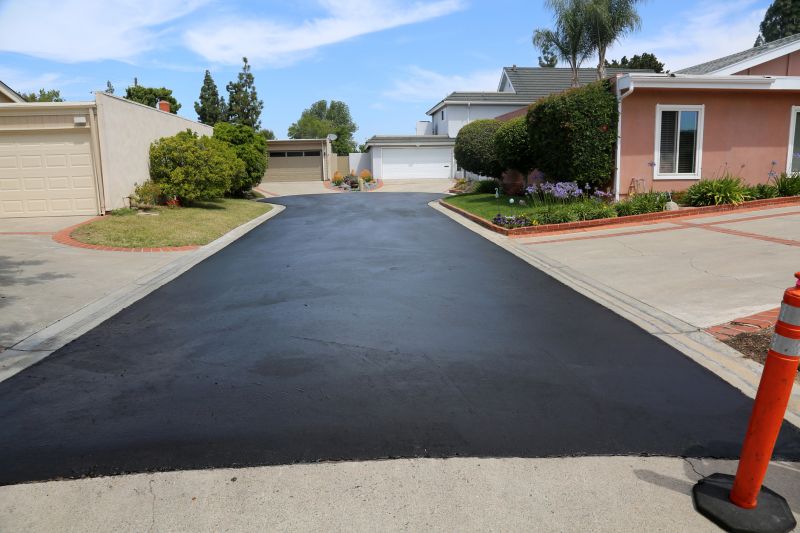 Blacktop Driveway After Paving