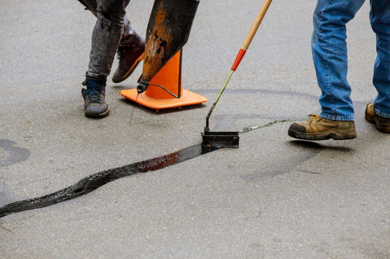 Local Driveway Crack Sealing pros at work